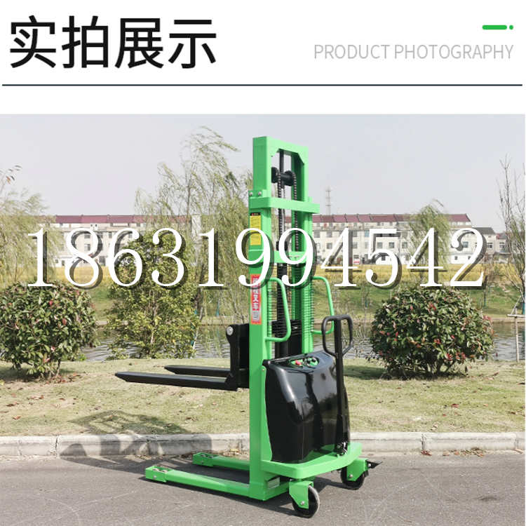 溪口乡电动叉车堆高车液压铲车电瓶1吨2吨站驾步行式小型全自动叉车